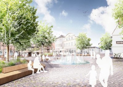 1. Preis | Wettbewerb Neugestaltung Lugenstein, Anita-Augspurg-Platz und Domplatz Verden